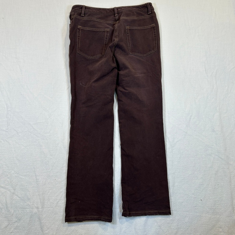 Coldwater Creek Brown Straight Leg Stretch Corduroy Pants Mid Rise Size 8 - Picture 10 of 13